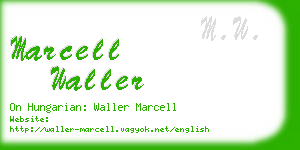 marcell waller business card